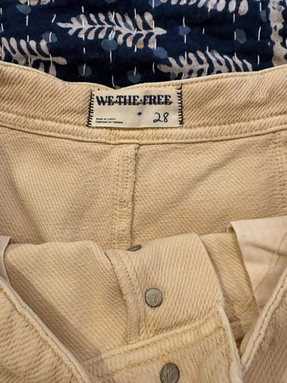 We The Free Osaka Mid rise Barrel Corduroy Pants in Tan - Picture 7 of 12
